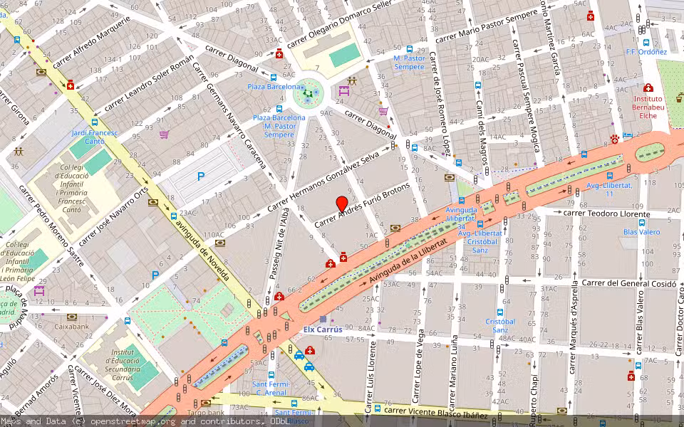 Mapa de Subasta Inmueble (Vivienda) en Elx, Alicante/Alacant