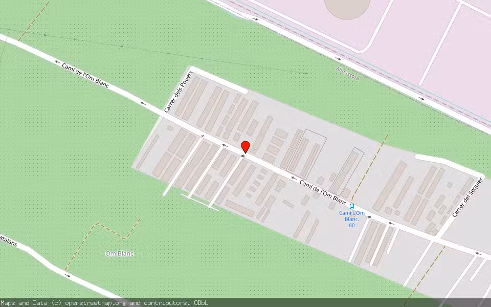 Mapa de Subasta Inmueble (Vivienda) en Almazora, Castellón/Castelló