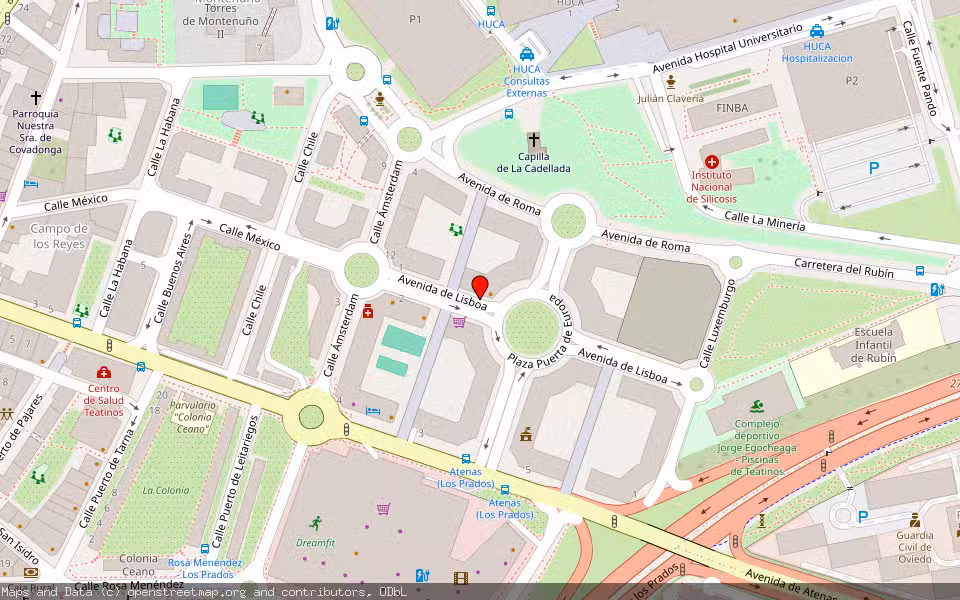 Mapa de Subasta Inmueble (Vivienda) en Oviedo, Asturias