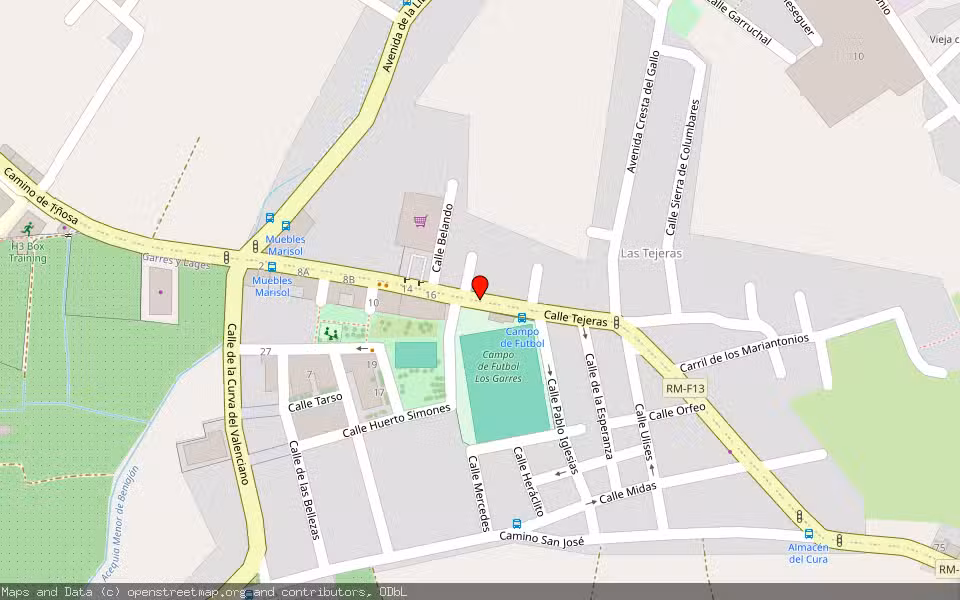 Mapa de Subasta Inmueble (Garaje) en Murcia