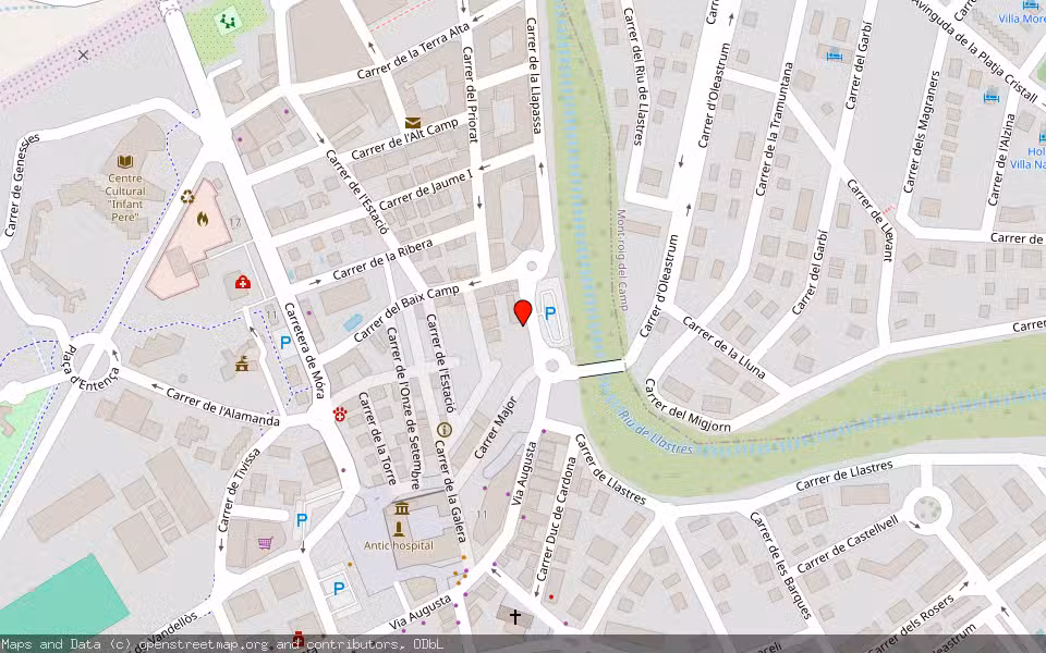 Mapa de Subasta Inmueble (Local comercial) en Vandellos I L'hospitalet De L'infant, Tarragona