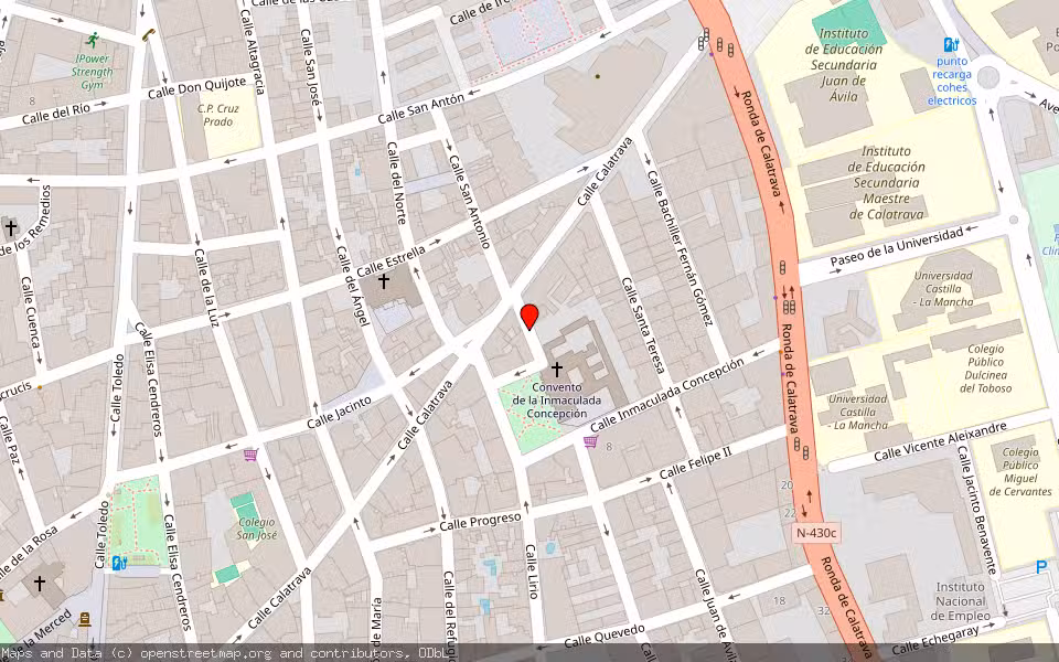 Mapa de Subasta Inmueble (Vivienda) en Ciudad Real