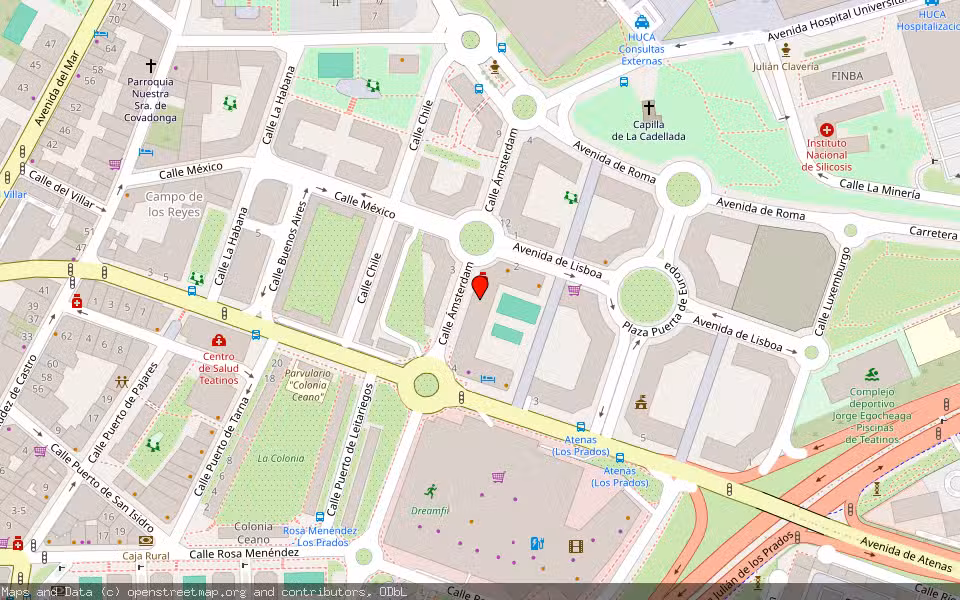 Mapa de Subasta Inmueble (Local comercial) en Oviedo, Asturias