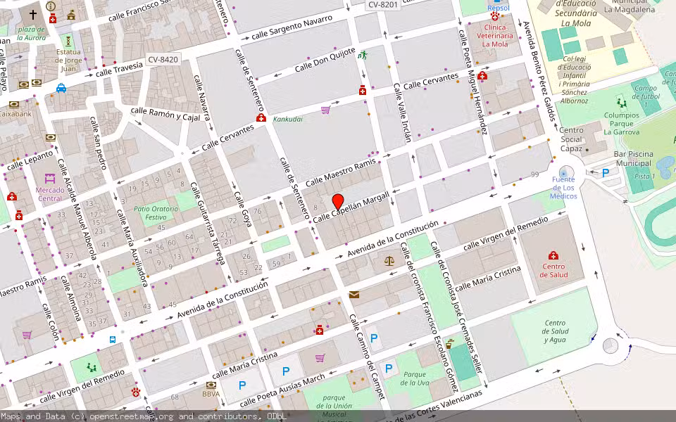 Mapa de Subasta Inmueble (Vivienda) en Novelda, Alicante/Alacant
