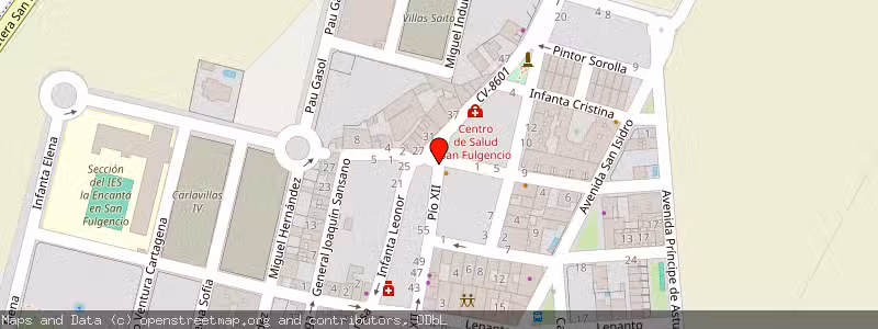 Mapa de Subasta de Inmueble (Vivienda) en San Fulgencio, Alicante 