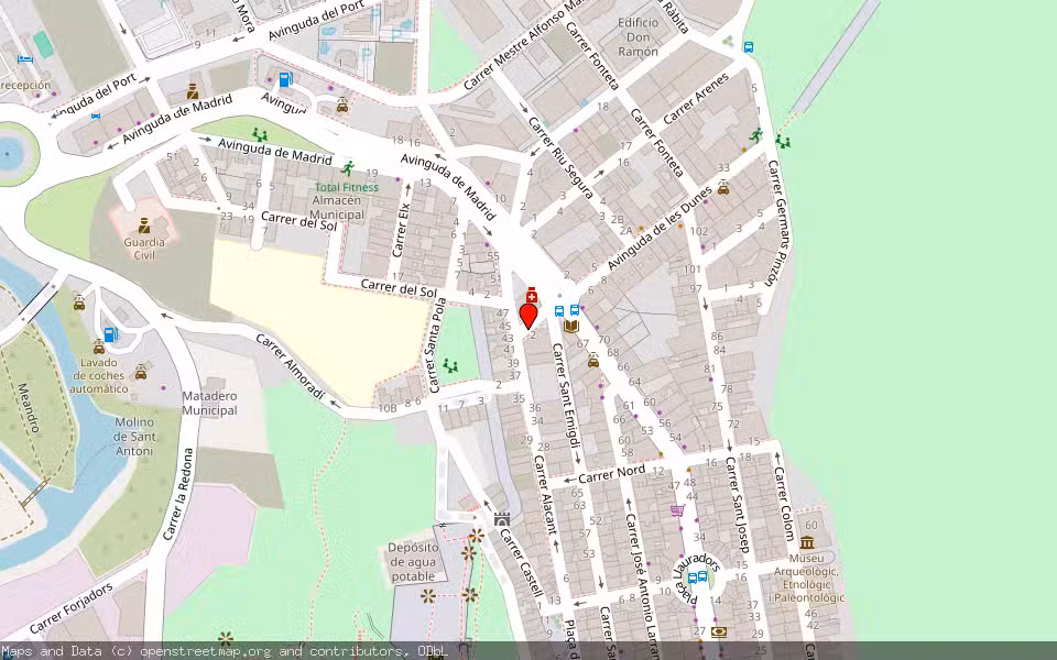 Mapa de Subasta Inmueble (Vivienda) en Guardamar Del Segura, Alicante/Alacant