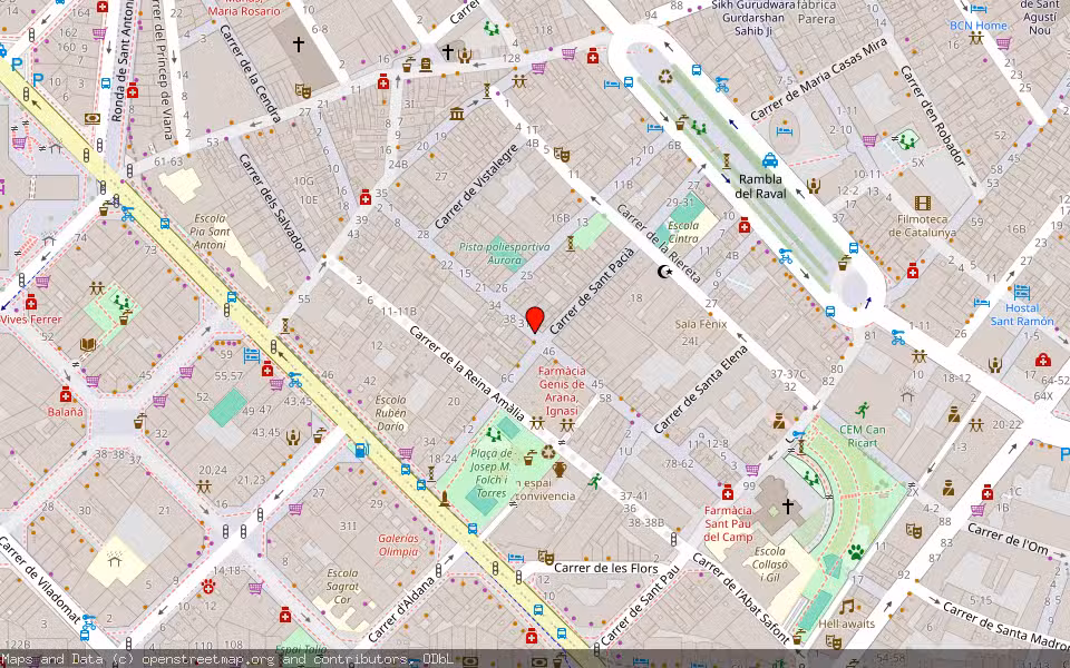 Mapa de Subasta Inmueble (Vivienda) en Barcelona