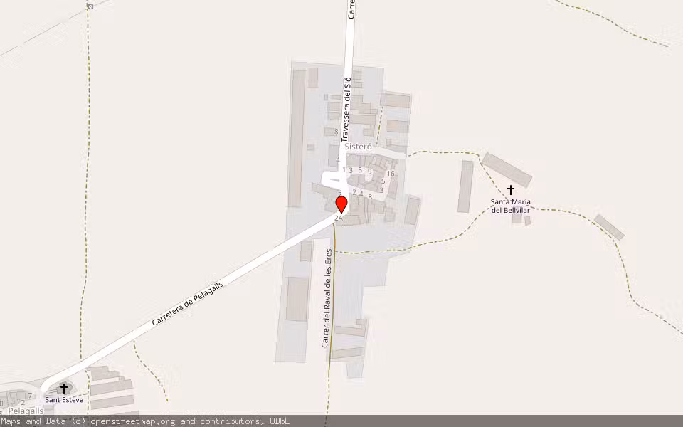 Mapa de Subasta Inmueble (Finca rústica) en Els Plans De Sio, Lleida