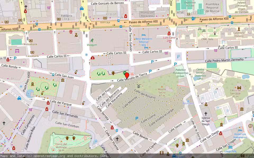 Mapa de Subasta Inmueble (Vivienda) en Cartagena, Murcia