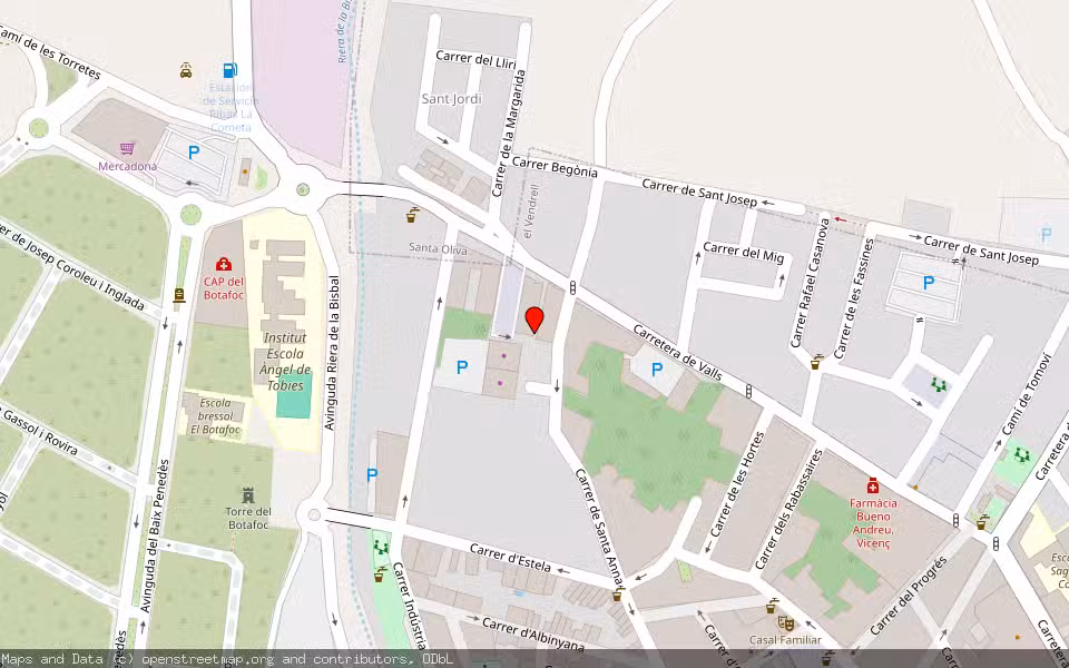 Mapa de Subasta Inmueble (Vivienda) en El Vendrell, Tarragona