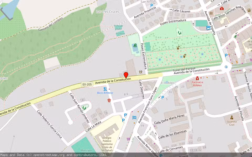 Mapa de Subasta Inmueble (Vivienda) en Hervas, Cáceres