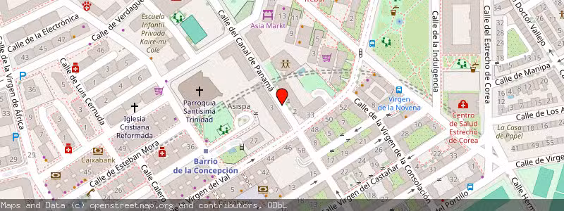 Mapa de Subasta de Inmueble (Vivienda) en Madrid, Madrid 