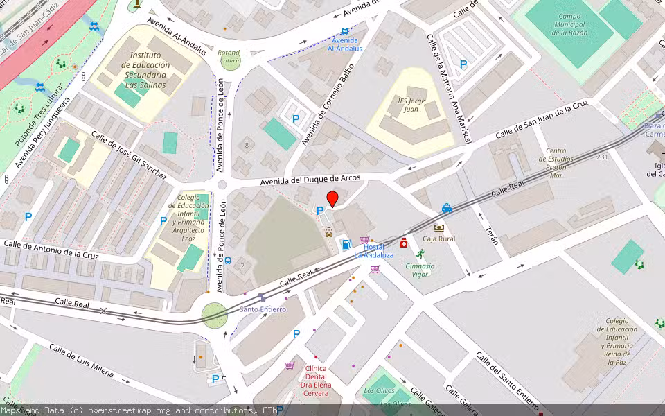 Mapa de Subasta Inmueble (Vivienda) en San Fernando, Cádiz