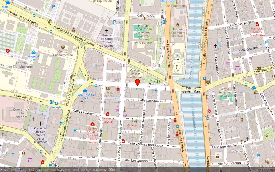 Mapa de Subasta Inmueble (Garaje) en Málaga