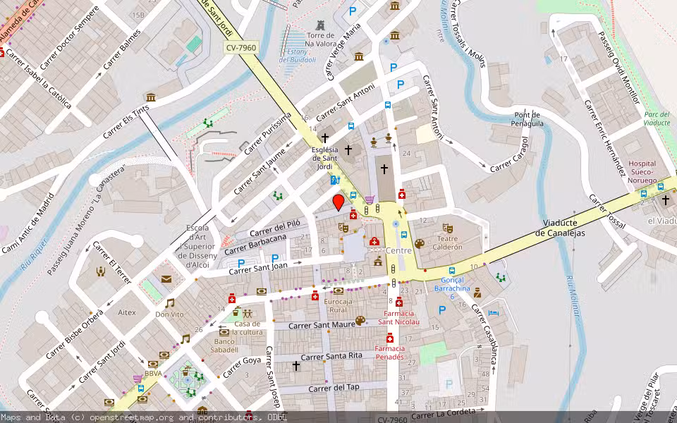 Mapa de Subasta Inmueble (Vivienda) en Alcoy, Alicante/Alacant