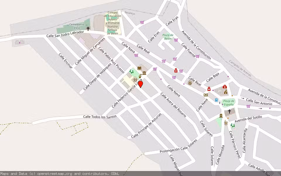 Mapa de Subasta Inmueble (Vivienda) en Huelma, Jaén