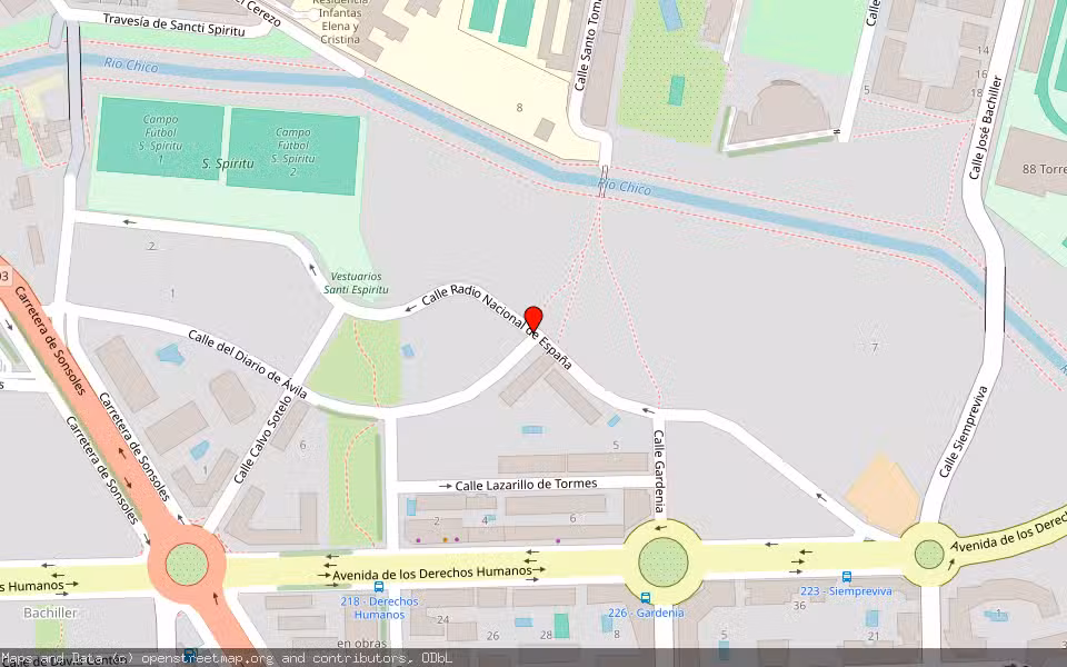 Mapa de Subasta Inmueble (Vivienda) en Avila, Ávila