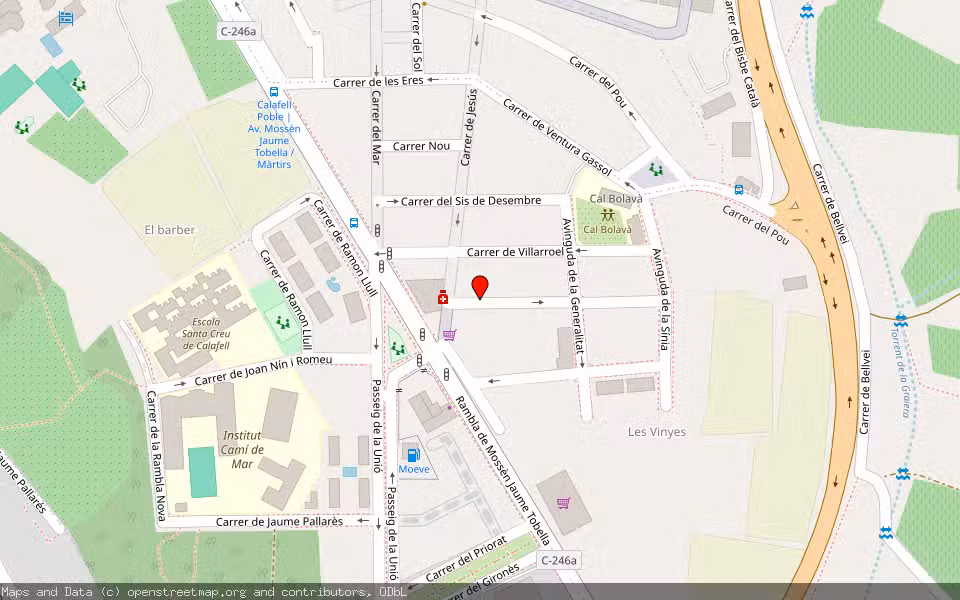 Mapa de Subasta Inmueble (Vivienda) en Calafell, Tarragona