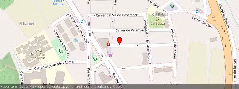 Mapa de Subasta de Inmueble (Vivienda) en Calafell, Tarragona 