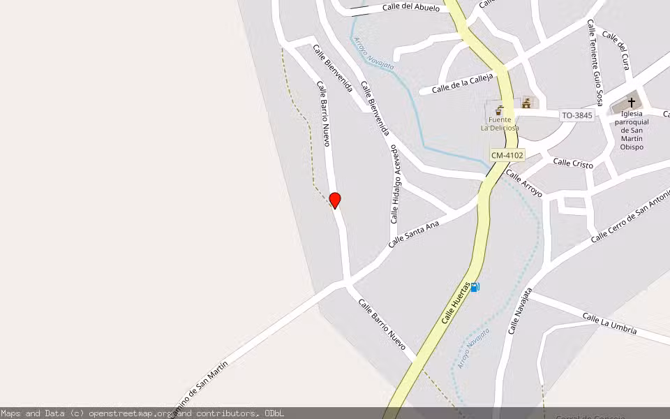 Mapa de Subasta Inmueble (Solar) en San Martin De Pusa, Toledo