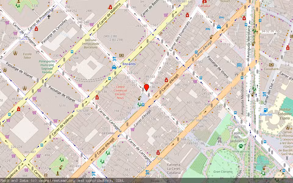 Mapa de Subasta Inmueble (Local comercial) en Barcelona