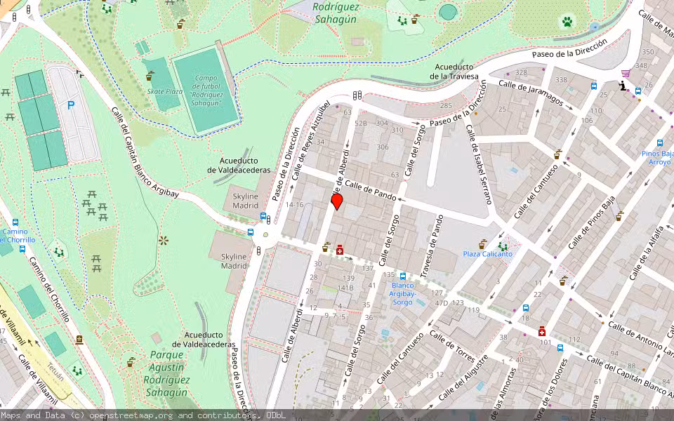 Mapa de Subasta Inmueble (Vivienda) en Madrid