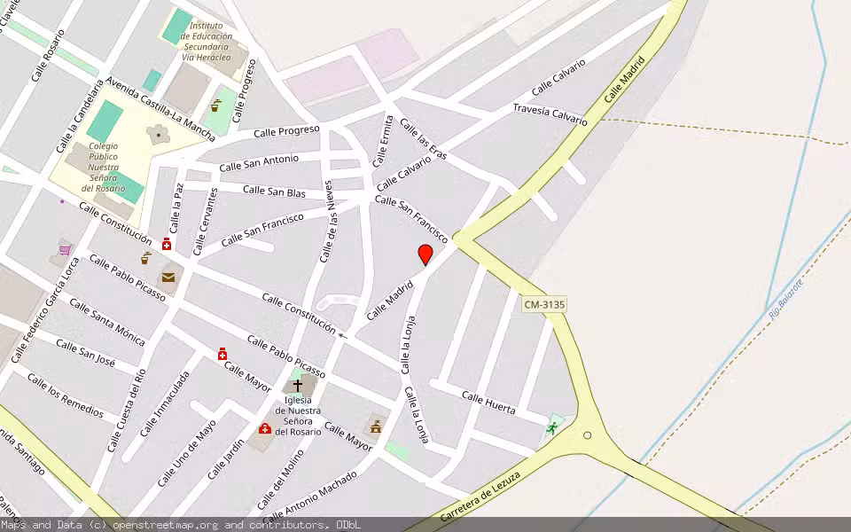 Mapa de Subasta Inmueble (Local comercial) en Balazote, Albacete