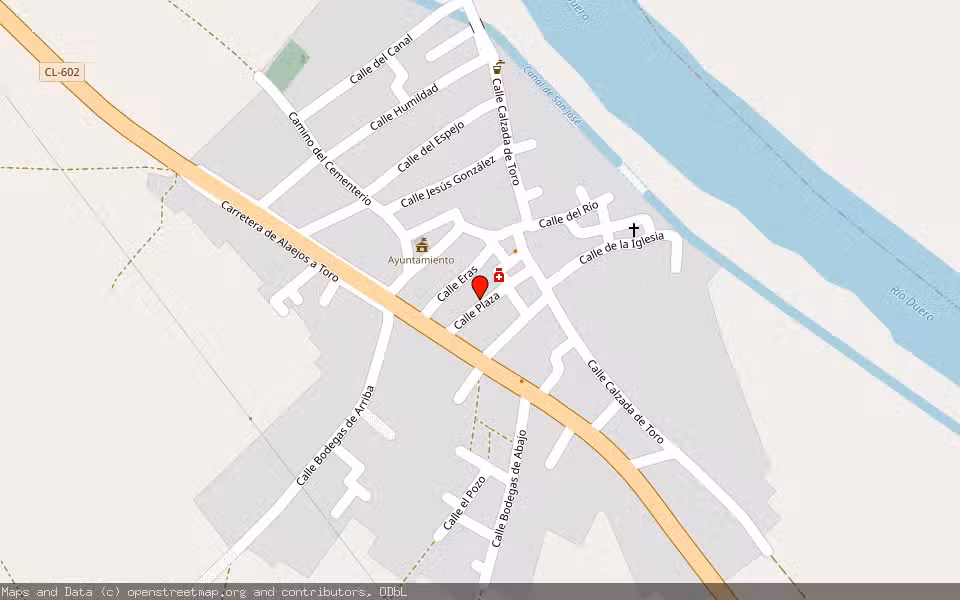 Mapa de Subasta Inmueble (Otros) en Villafranca De Duero, Valladolid