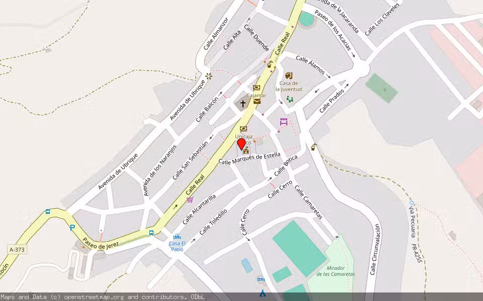 Mapa de Subasta Inmueble (Finca rústica) en Cortes De La Frontera, Málaga