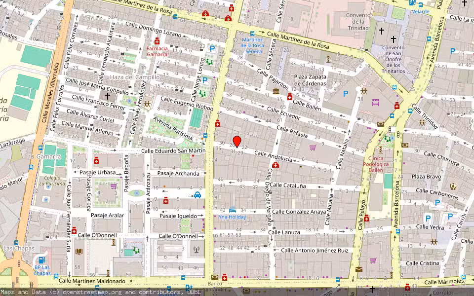 Mapa de Subasta Inmueble (Local comercial) en Malaga, Málaga