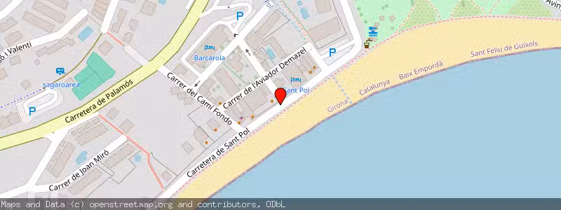 Mapa de Subasta de Inmueble (Vivienda) en Sant Feliu De Guíxols, Gerona (Girona) 