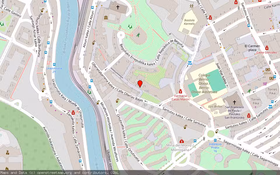 Mapa de Subasta Inmueble (Vivienda) en Bilbao, Bizkaia