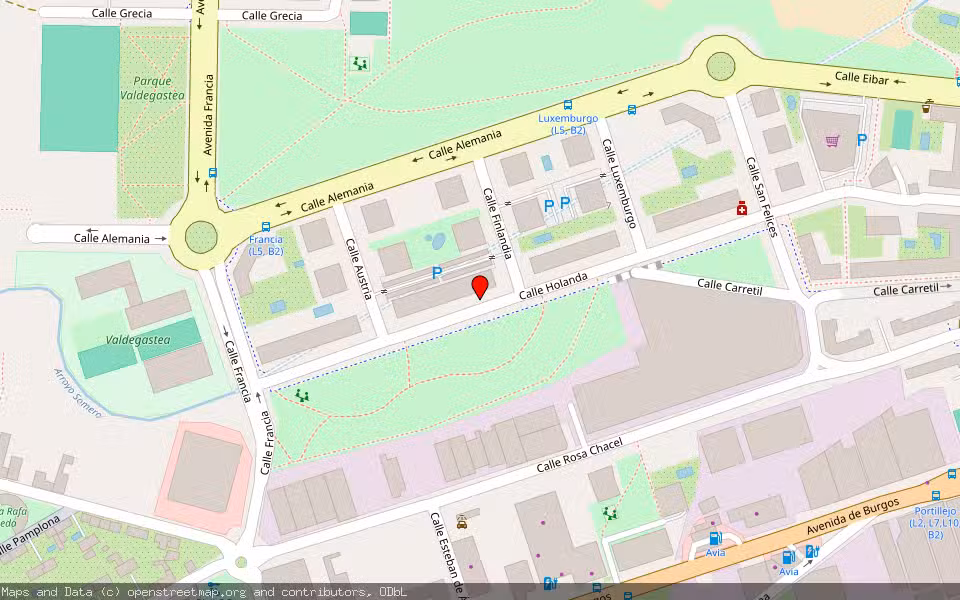 Mapa de Subasta Inmueble (Garaje) en Logroño, La Rioja