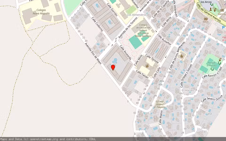 Mapa de Subasta Inmueble (Garaje) en Sevilla La Nueva, Madrid