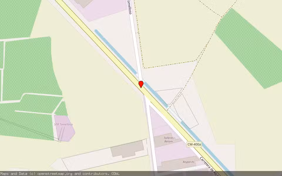 Mapa de Subasta Inmueble (Nave industrial) en Tomelloso, Ciudad Real