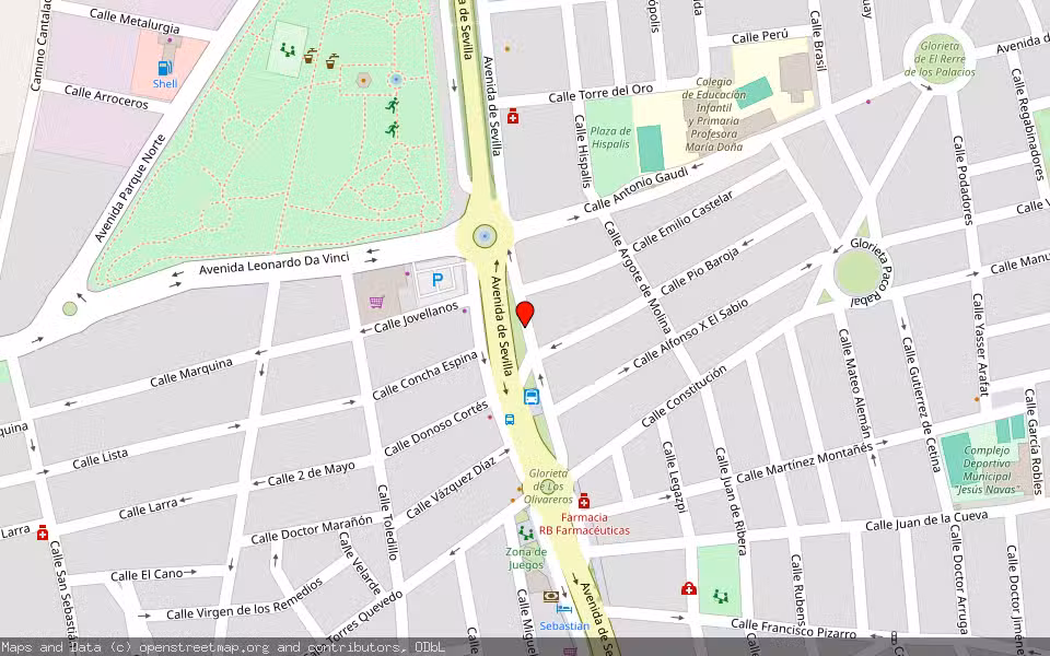 Mapa de Subasta Inmueble (Local comercial) en Los Palacios Y Villafranca, Sevilla