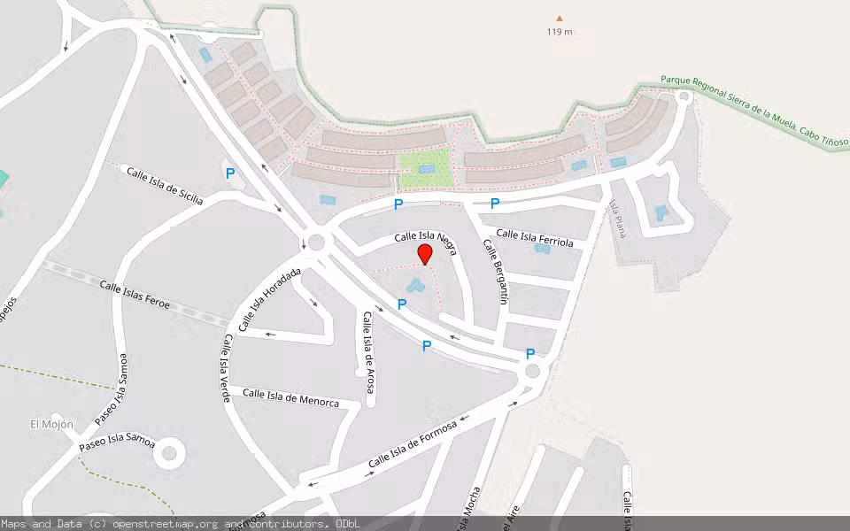 Mapa de Subasta Inmueble (Vivienda) en Cartagena, Murcia