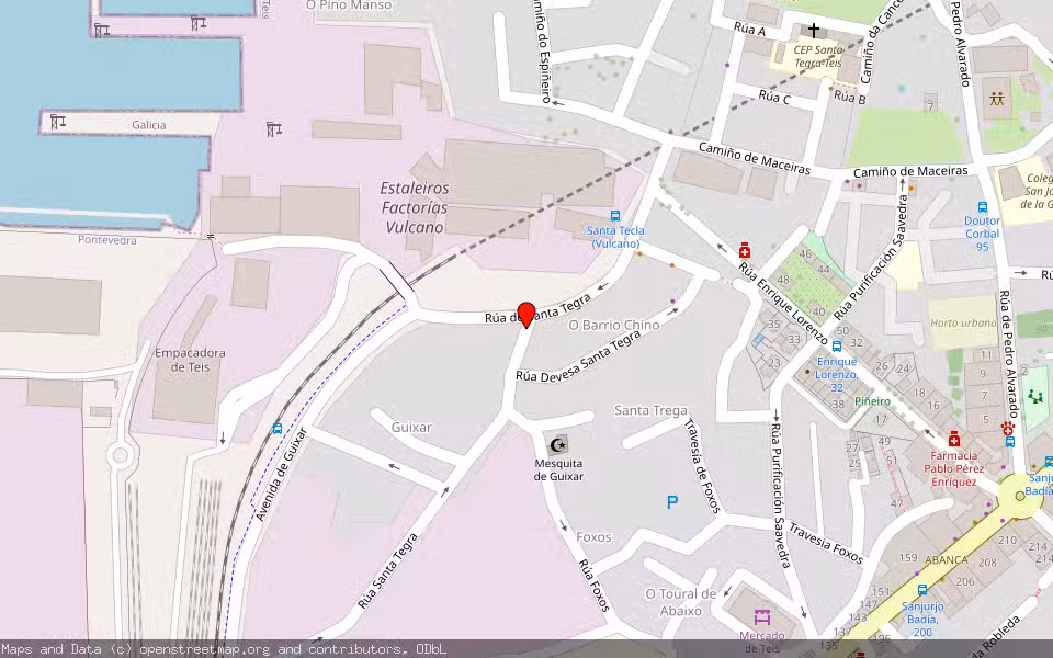 Mapa de Subasta Inmueble (Local comercial) en Vigo, Pontevedra