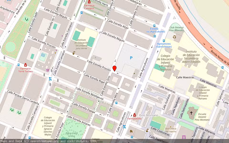 Mapa de Subasta Inmueble (Vivienda) en Sevilla