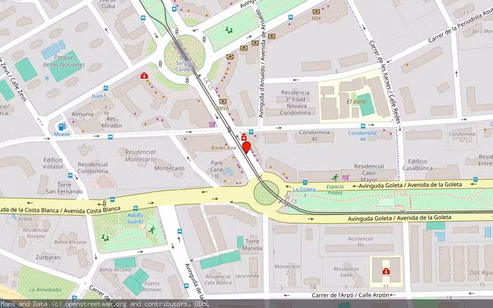 Mapa de Subasta Inmueble (Vivienda) en Alacant-alicante, Alicante/Alacant