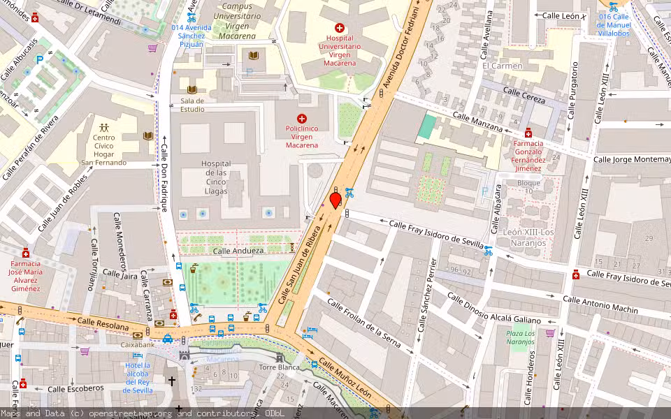Mapa de Subasta Inmueble (Vivienda) en Sevilla