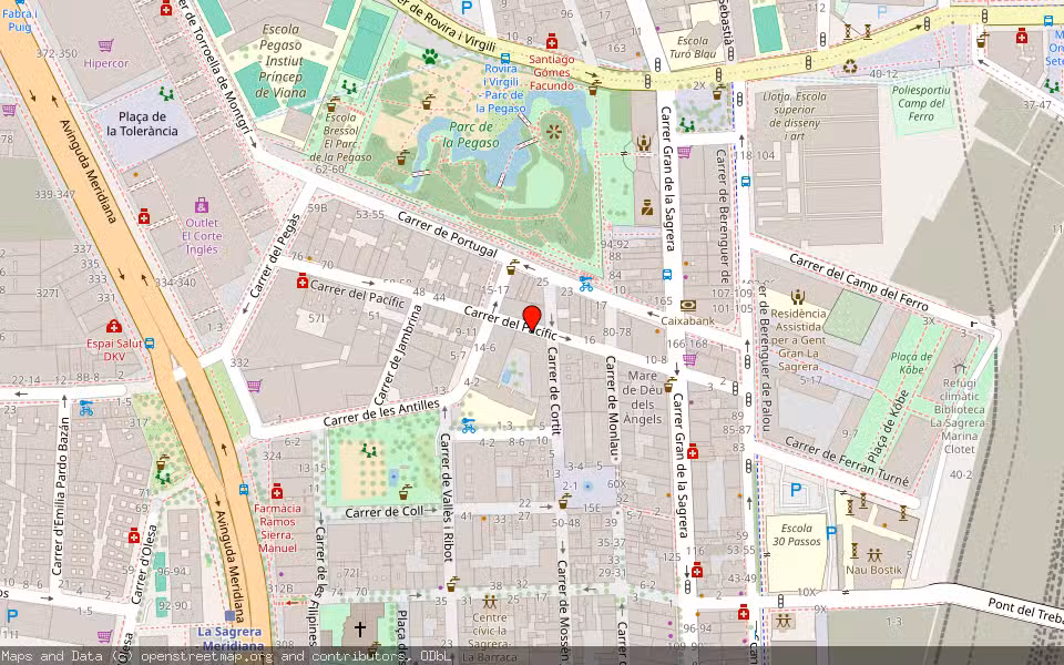 Mapa de Subasta Inmueble (Garaje) en Barcelona