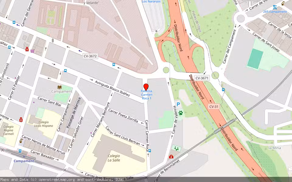 Mapa de Subasta Inmueble (Vivienda) en Paterna, Valencia/València