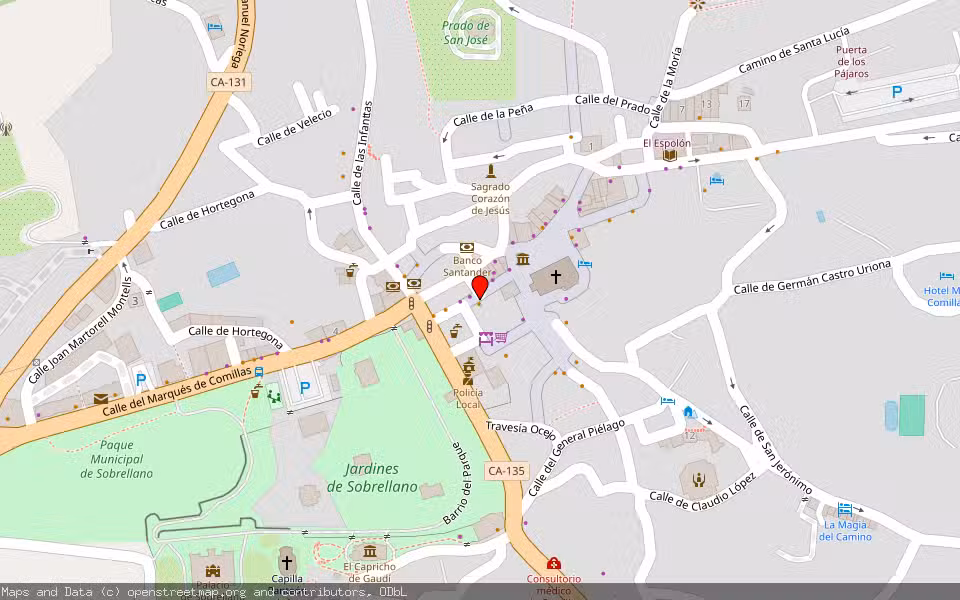 Mapa de Subasta Inmueble (Finca rústica) en Comillas, Cantabria