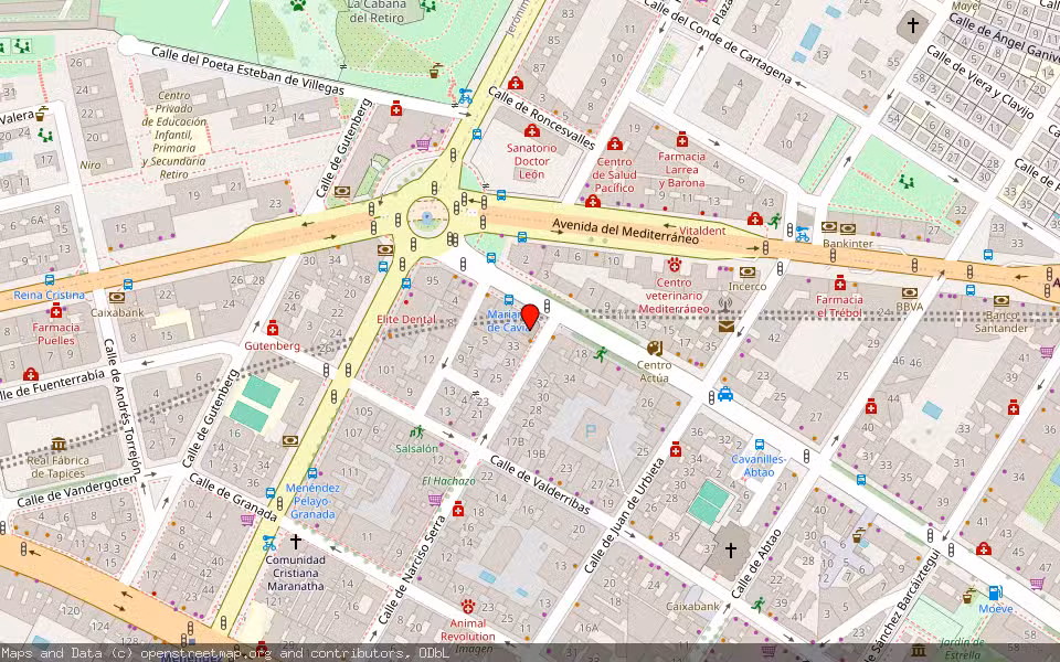 Mapa de Subasta Inmueble (Vivienda) en Madrid