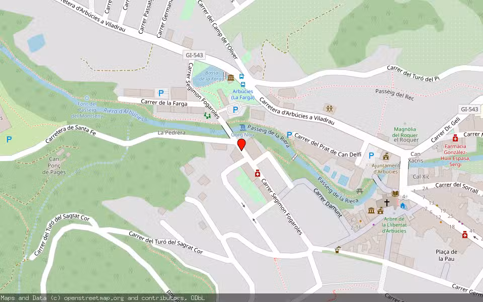 Mapa de Subasta Inmueble (Vivienda) en Arbucies, Girona