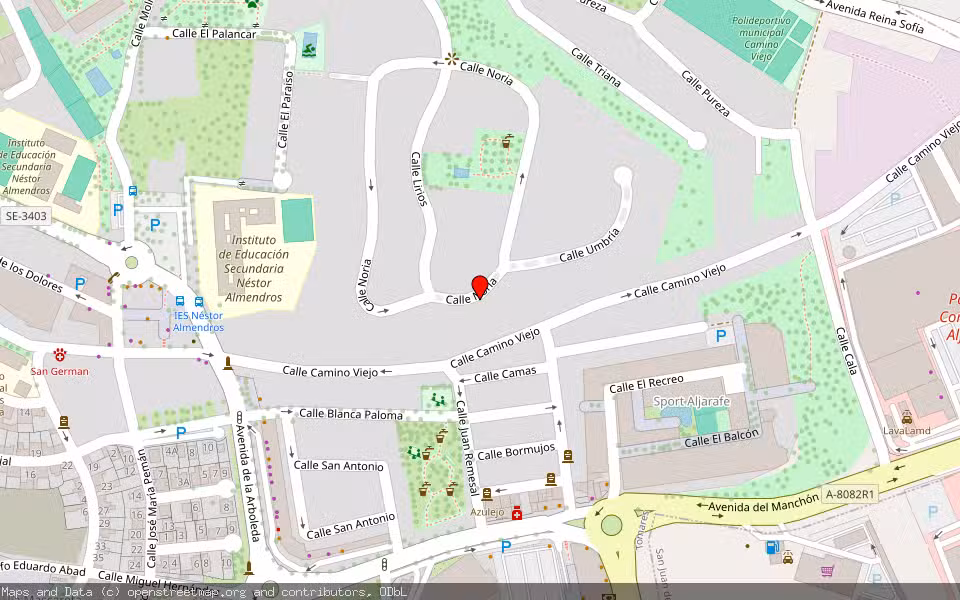 Mapa de Subasta Inmueble (Vivienda) en Tomares, Sevilla