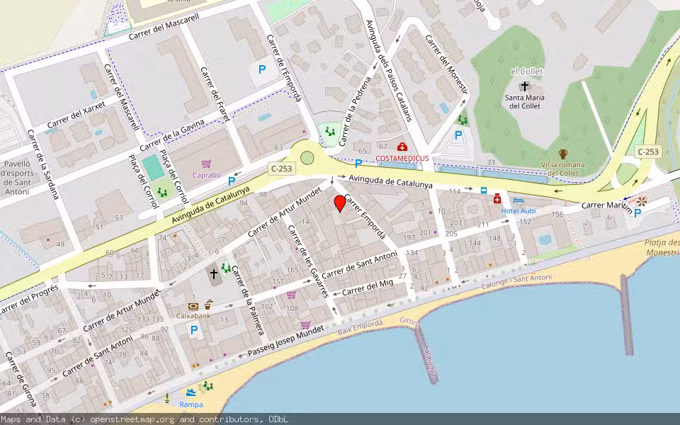 Mapa de Subasta Inmueble (Finca rústica) en Castell-platja D'aro, Girona