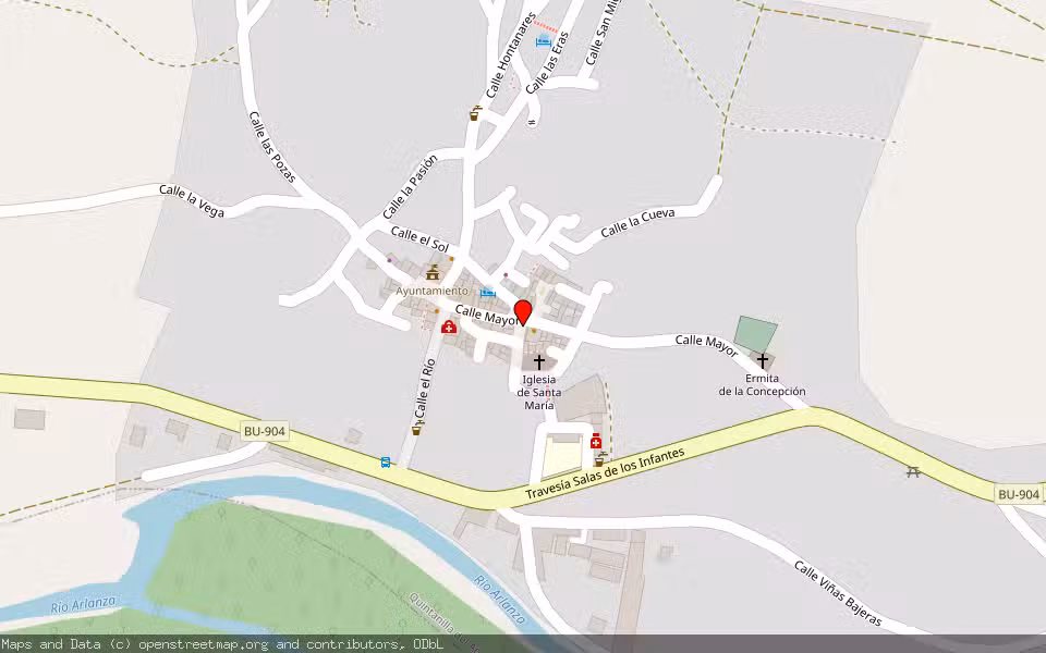 Mapa de Subasta Inmueble (Vivienda) en Quintanilla Tordueles, Burgos