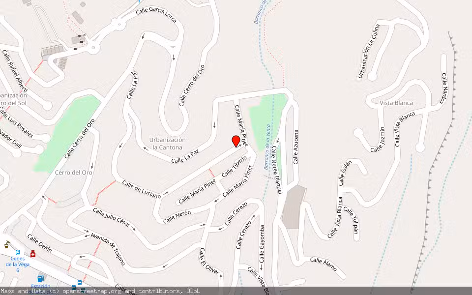 Mapa de Subasta Inmueble (Vivienda) en Cenes De La Vega, Granada